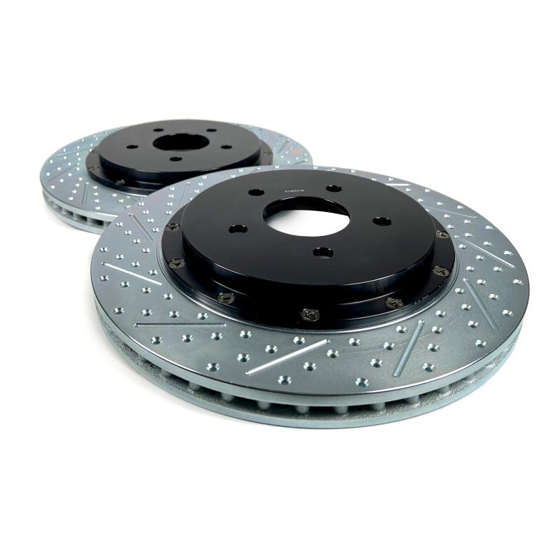Detail view of the Baer Brakes EradiSpeed+ Rear Brake Rotors for 2014-2019 Chevrolet Corvette Stingray