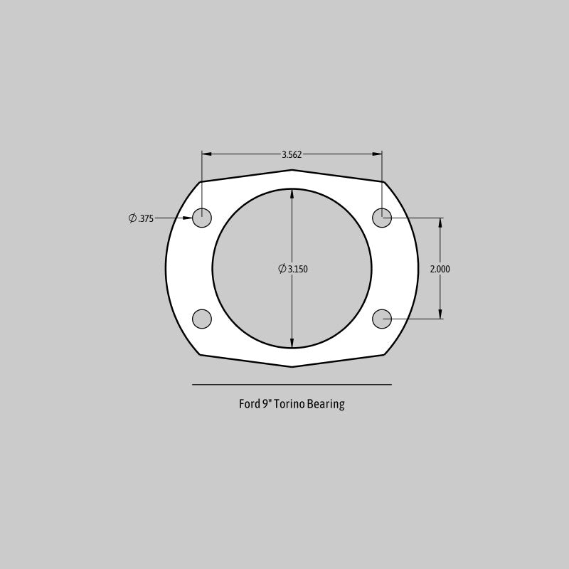 Third detail view of the Baer Brakes 14 inch Pro+ Rear Brake Kit for Rear Ends w/ Ford 9in Torino Bearing Housing Ends - Black