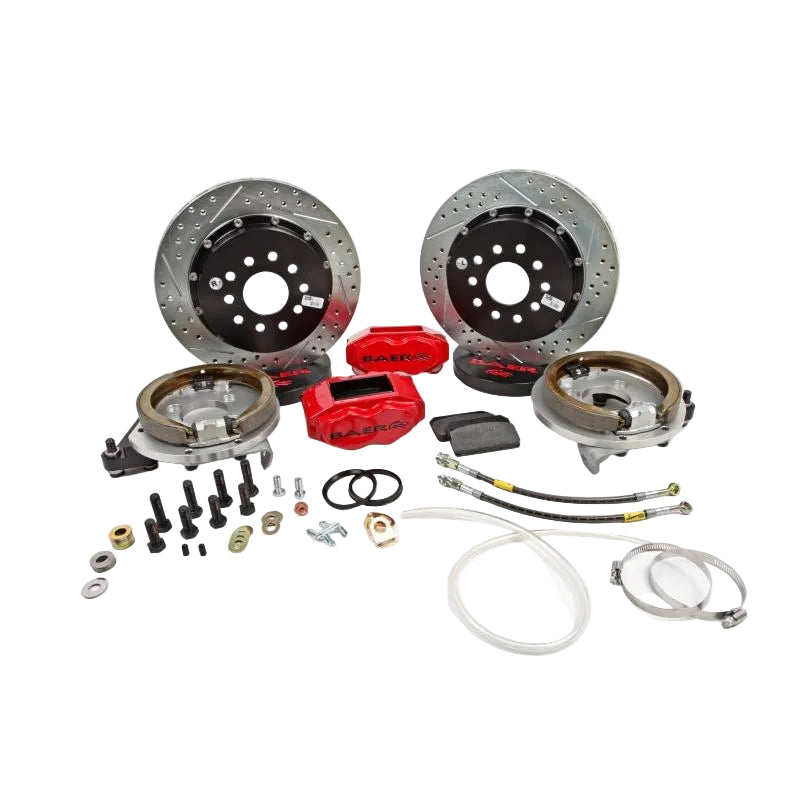 Baer Brakes 13 inch SS4+ Rear Brake Kit for Rear Ends w/ Ford 9in Torino Bearing Housing Ends - Black