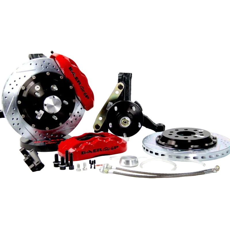 Baer Brakes 14 inch Pro+ Front Brake Kit for 1971-1976 GM Impala/Caprice - Red