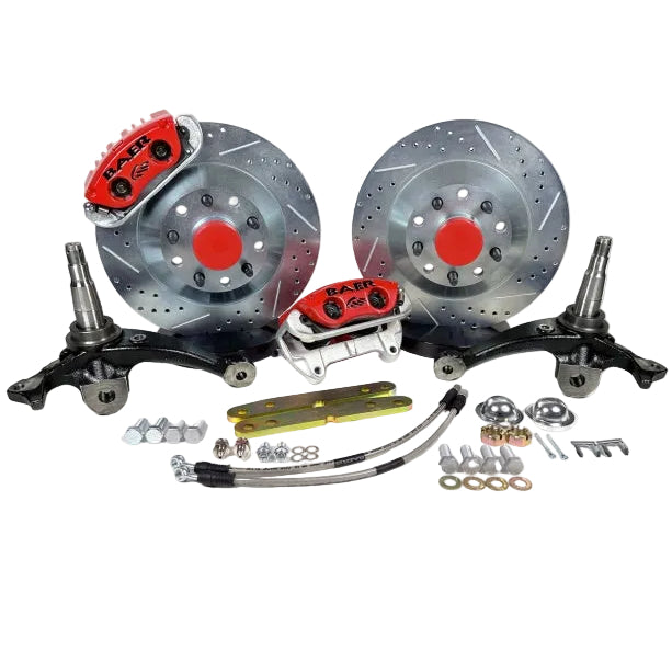 Baer Brakes 13 inch Classic Series Front Brake Kit for 1982-1992 Chevrolet Camaro/Pontiac Firebird - Red