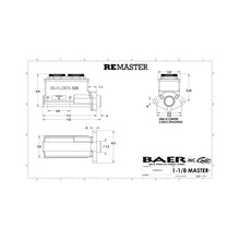Load image into Gallery viewer, Baer Brakes Baer Brakes Remaster 1-1/8in Bore 2-Bolt Master Cylinder Kit - Black