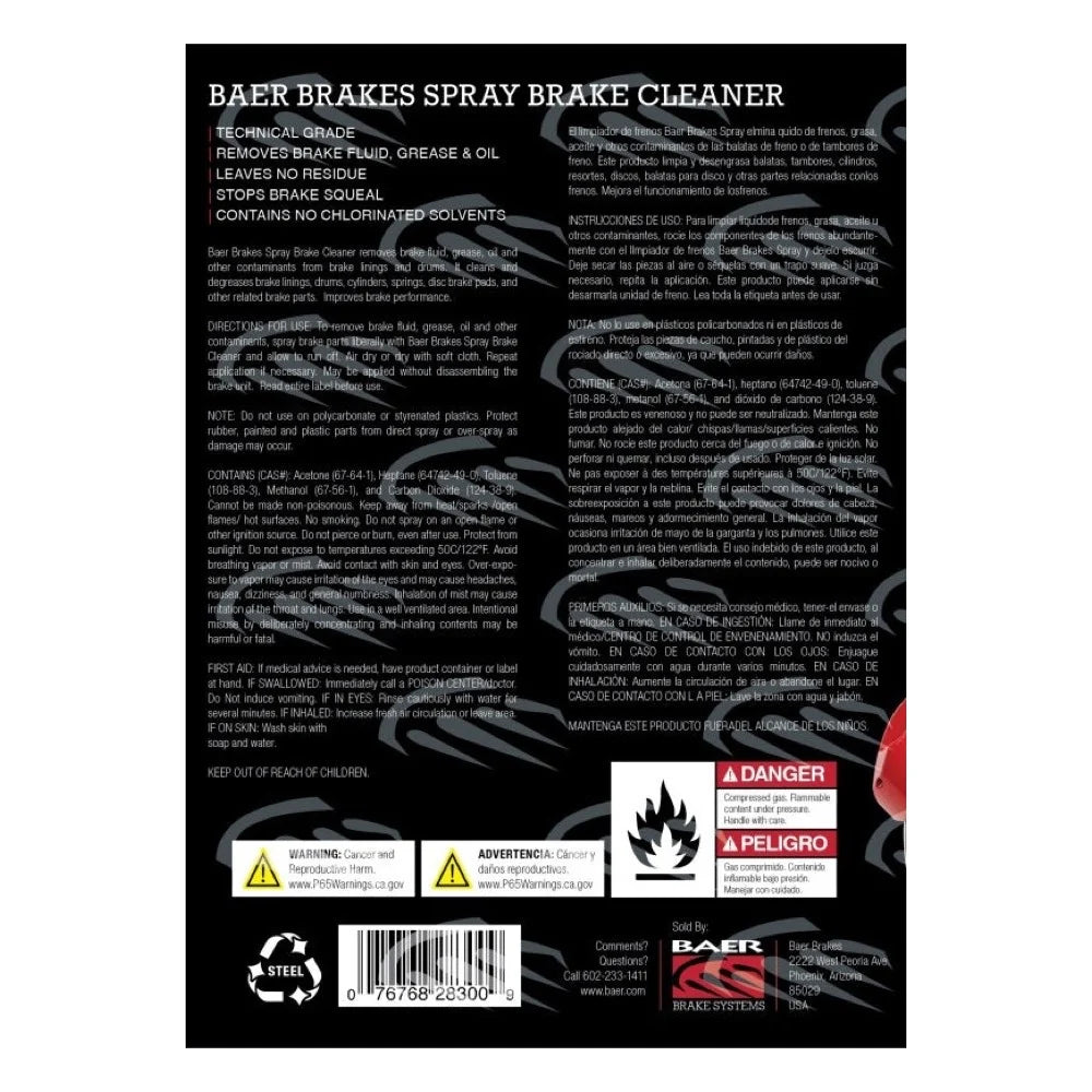 Baer Brakes 6110029 brake cleaner product view 2