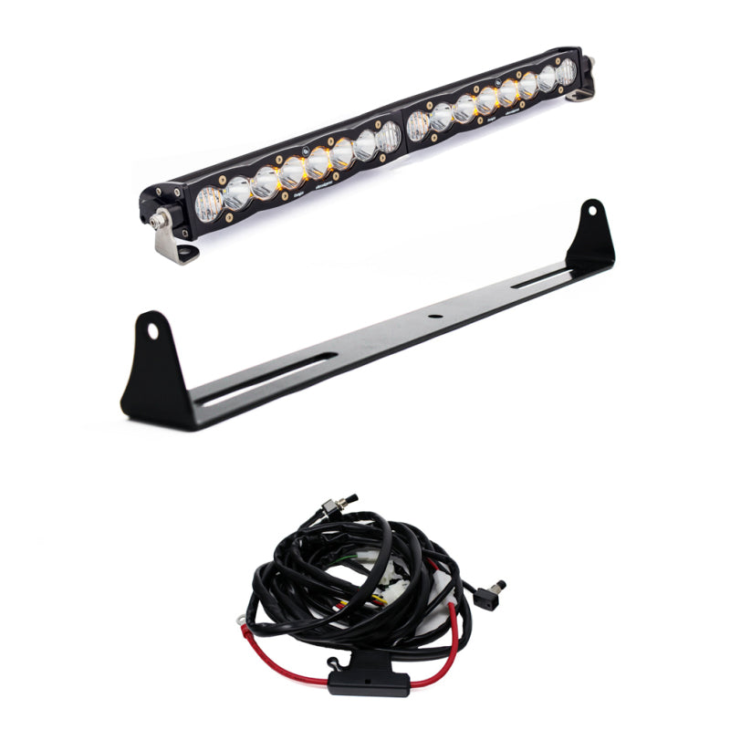 Baja Designs 07-13 Silverado 20in Bumper Mount Kit 20in S8-Light Bars & Cubes-Baja Designs-819314027463-