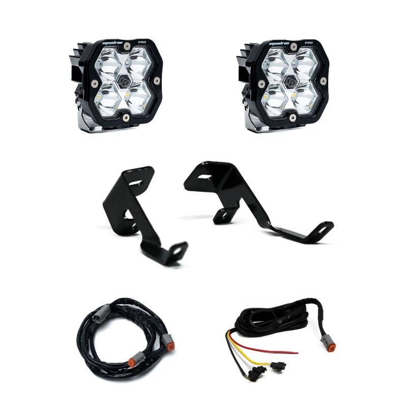 Baja Designs Baja Designs 15-20 Ford F-150 / 17-20 Ford Raptor Squadron Pro 2.0 A-Pillar Kit (Spot) - Clear