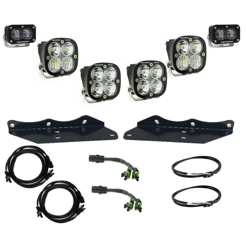 Baja Designs 17-20 Ford F-150 Raptor S2 SAE Sportsmen Fog Pocket Kit - Clear - Black Ops Auto Works
