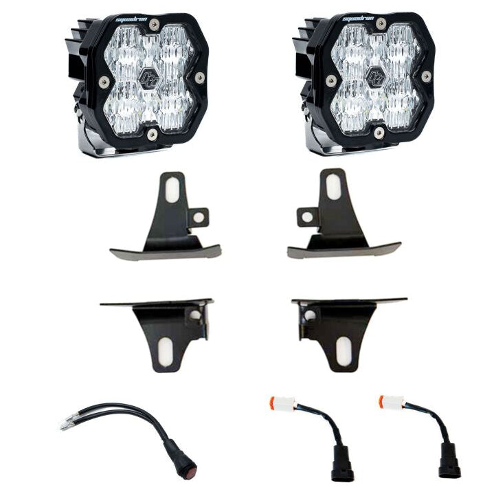 Baja Designs Baja Designs 17-22 Ford Super Duty / 15-20 F-150 Squadron Sport 2.0 Fog Pocket Kit (WC) - Clear