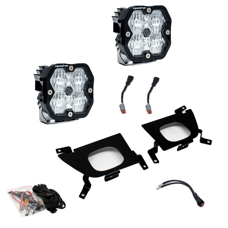 Baja Designs Baja Designs 19-22 Chevy 1500 / 20-22 2500/3500 Squadron Sport 2.0 Fog Pocket Kit (WC) - Clear