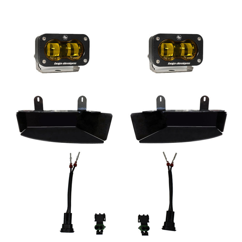 Baja Designs 19-22 Dodge RAM 2500/3500 S2 SAE Fog Pocket Light Kit - Amber-Light Bars & Cubes-Baja Designs-810031748303-
