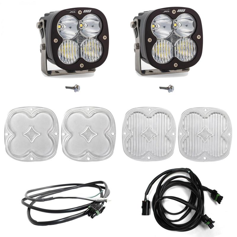Baja Designs 2021+ Ford Bronco A Piller Light Kit XL80 D/C w/Upfitter - Black Ops Auto Works