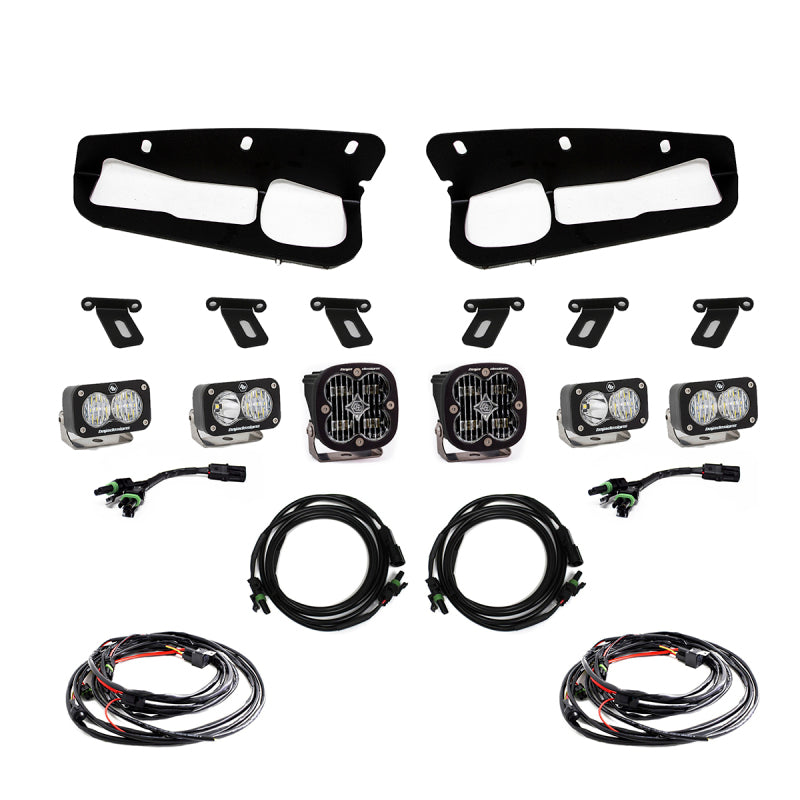 Baja Designs 2021+ Ford Bronco Clear SAE Fog Pocket Kit - Black Ops Auto Works
