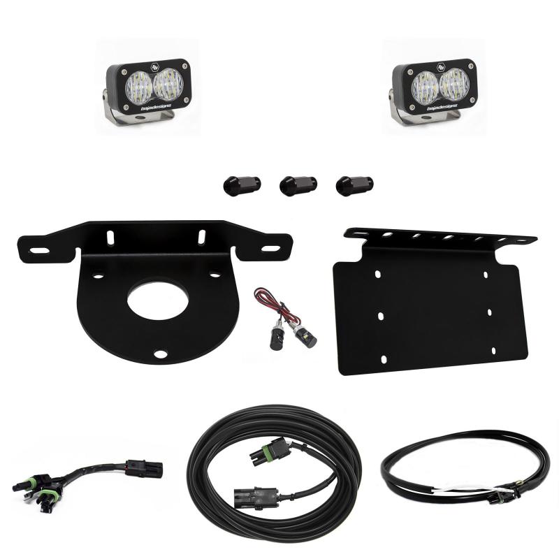Baja Designs 2021+ Ford Bronco Dual S1 Sport W/C Reverse Kit w/Lic Plate w/Upfitter - Black Ops Auto Works