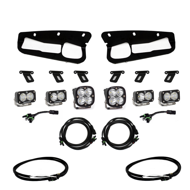 Baja Designs 2021+ Ford Bronco Fog Pocket Kit 21-Up Pro w/Upfitter - Black Ops Auto Works