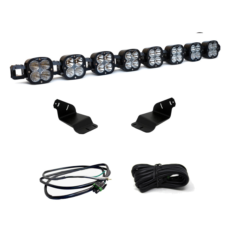 Baja Designs 2021+ Ford Bronco Roof Light Bar Kit 8 XL Linkable w/Upfitter - Black Ops Auto Works