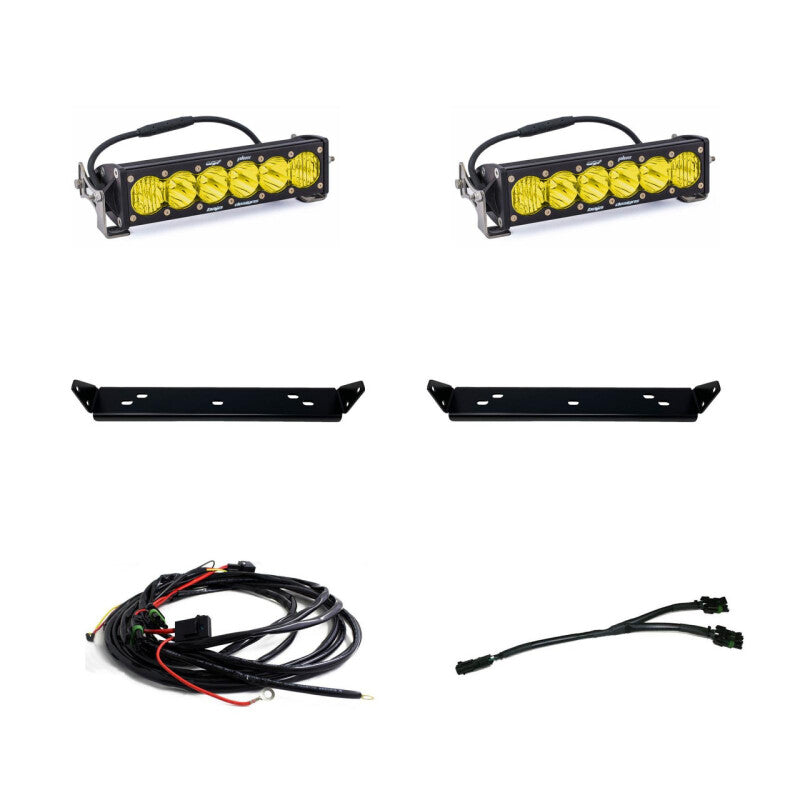 Baja Designs Baja Designs 2021+ Ford Raptor OnX6 Behind Grill Kit -10in. Amber D/C