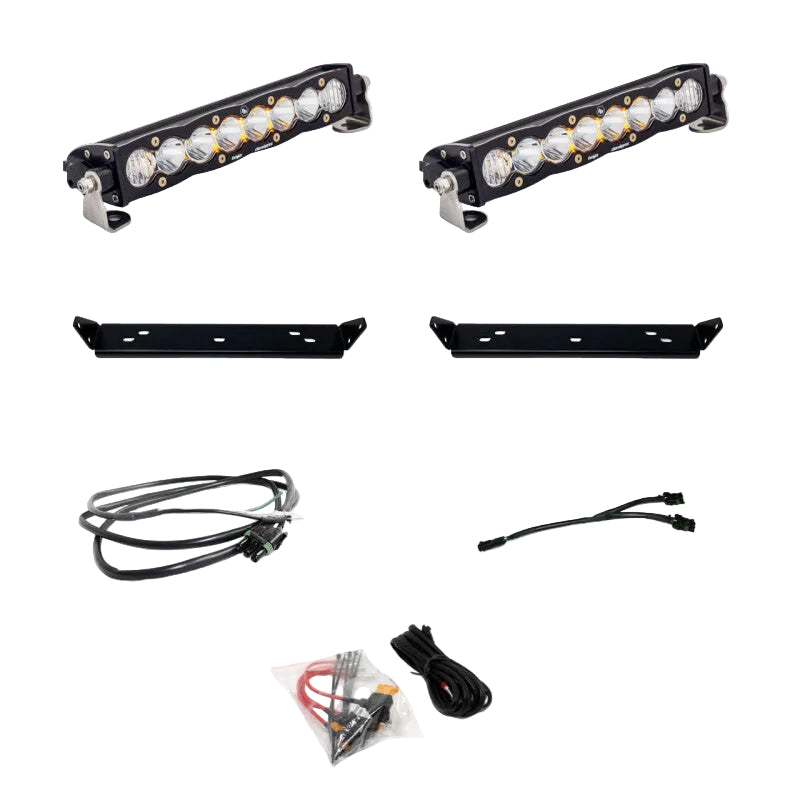 Baja Designs 2021+ Ford Raptor S8 Behind Grill Kit -10in. Clear D/C Baja Designs BAJ448065