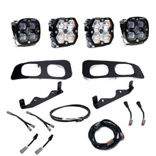 Load image into Gallery viewer, Baja Designs Baja Designs 2023+ Ford Super Duty Squadron Pro/SAE 2.0 Dual Fog Pocket Kit (SAE Fog) - Clear