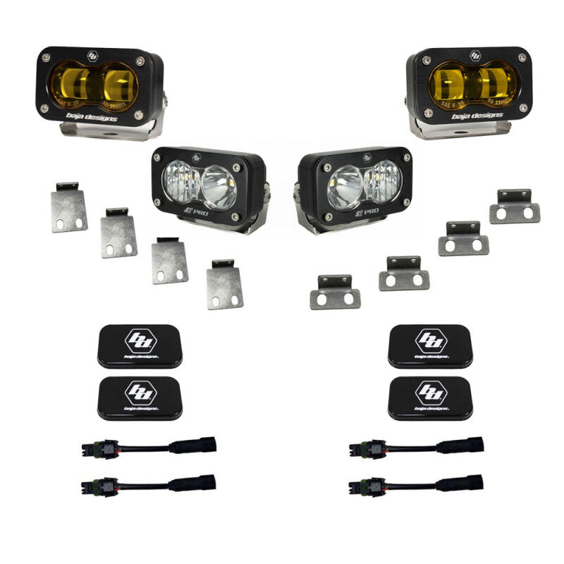 Baja Designs 21+ Ford Raptor S2 SAE Pro Fog Pocket Light Kit Baja Designs BAJ448182
