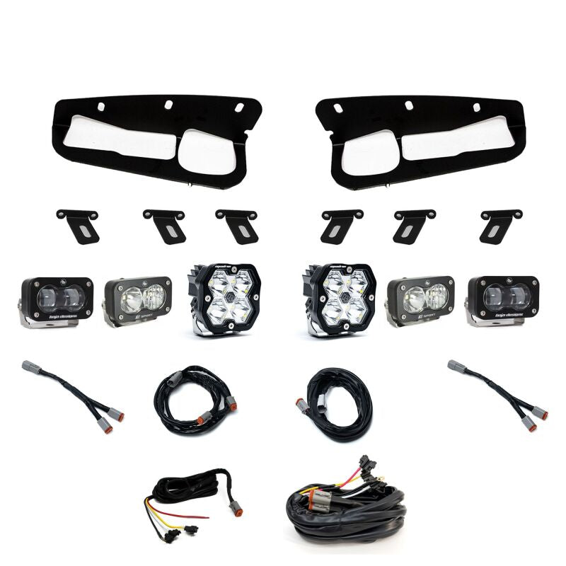 Baja Designs Bronco steel bumper fog light kit