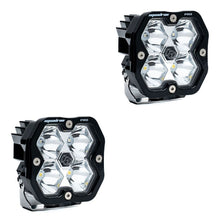 Load image into Gallery viewer, Baja Designs 49-7801-2NH Squadron 2.0 Pro black LED light pod pair with spot beam