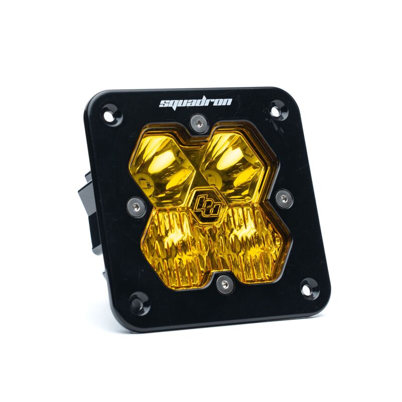 Baja Designs 5510132 Squadron 2.0 Sport LED driving combo flush mount light in Baja Amber