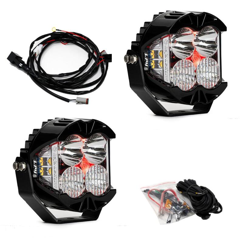 Baja Designs LP4 Pro Driving/Combo LED - Red Backlight (Pair) - Baja Designs 297814