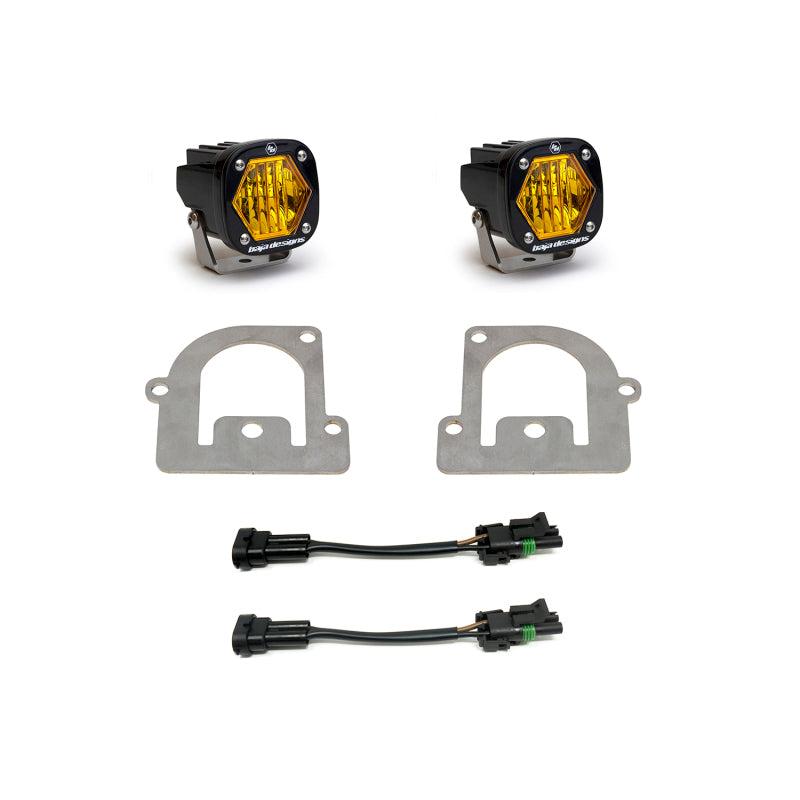 Baja Designs 21+ Ford Bronco Sport S1 WC LED Fog Pocket Light Kit - Amber - Baja Designs 447683