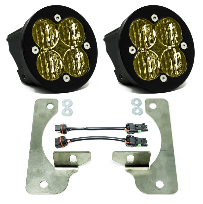Baja Designs 2018+ Wrangler JL Rubicon Squadron-R Fog Light Pocket Kit - Amber - Baja Designs 447723