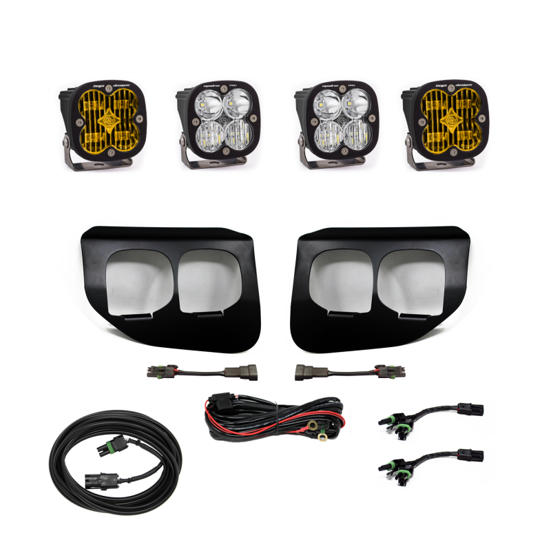 Baja Designs Ford Super Duty (20-On) Fog Lights Dual FPK Amber SAE/Pro DC Baja Designs - Baja Designs 447737