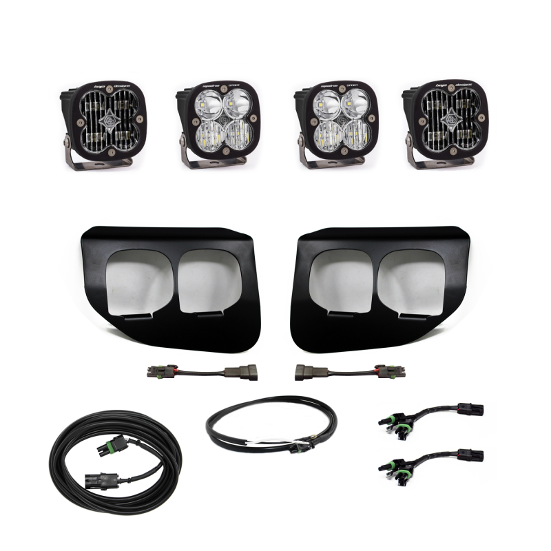 Baja Designs Ford Super Duty (20-On) Fog Lights Dual FPK SAE/Sport DC Baja Designs w/Upfitter - Baja Designs 447738UP
