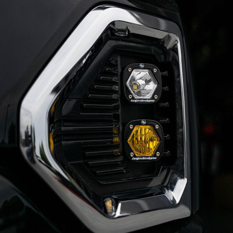 Baja Designs 19+ GMC 1500 S1 Fog Pocket Mount Kit Clear Spot / Amber Wide Cornering - Baja Designs 448084