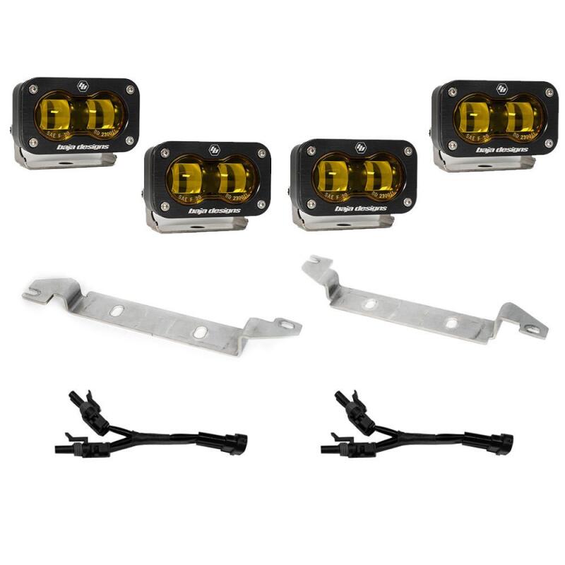 Baja Design 2024+ Toyota S2 SAE OEM Fog Light Replacement Kit - Amber - Baja Designs 448240