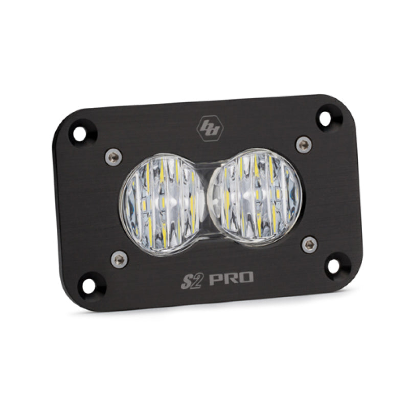 Baja Designs S2 Pro Flush Mount Wide Cornering Pattern LED Work Light - Clear - Baja Designs 481005