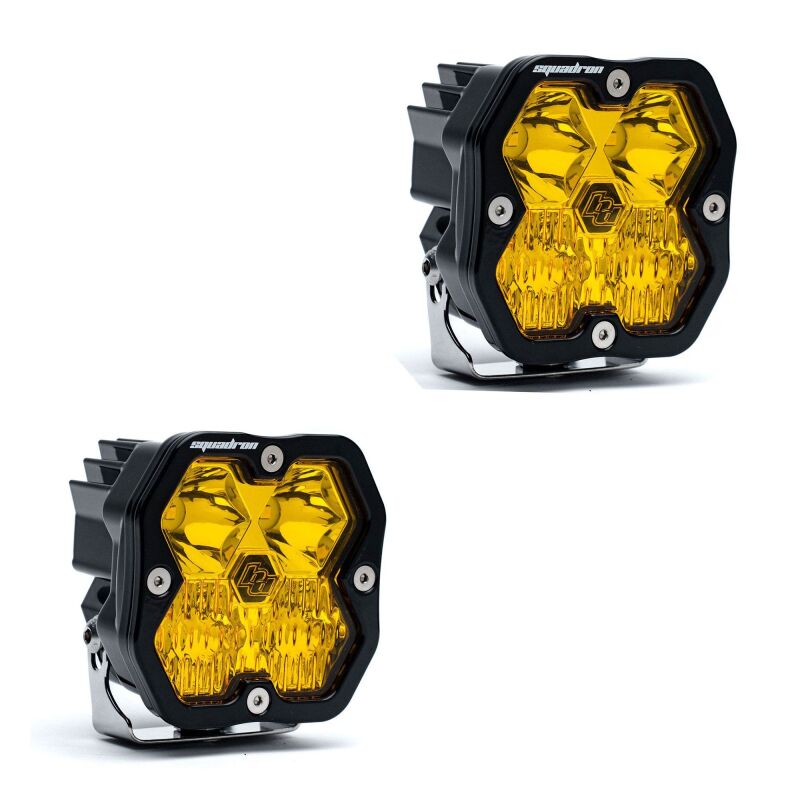 Baja Designs Squadron 2.0 Sport (Pair) LED Driving/Combo / No Harness - Baja Amber - Baja Designs 5578132NH