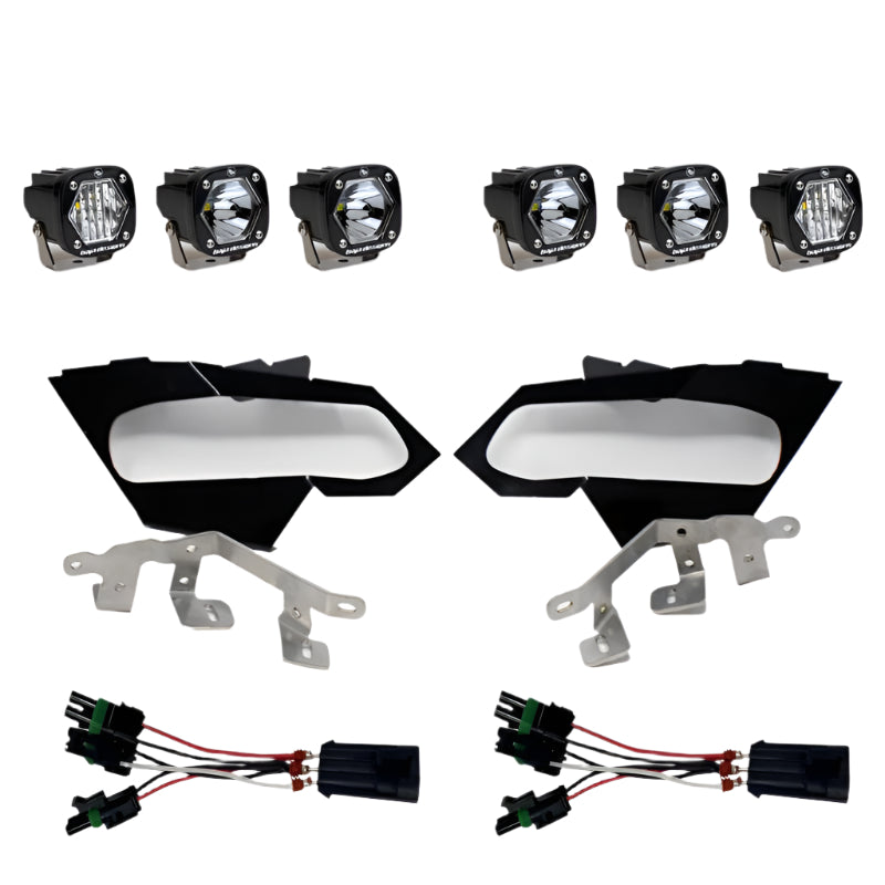 Baja Designs Can-Am X3 Headlight Kit S1 Spot W/C Headlight Kit - Black Ops Auto Works