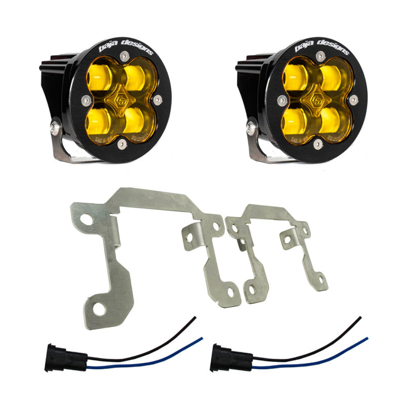 Baja Designs Ford/Subaru SAE Squadron Fog Light Pocket Kit - Amber - Black Ops Auto Works