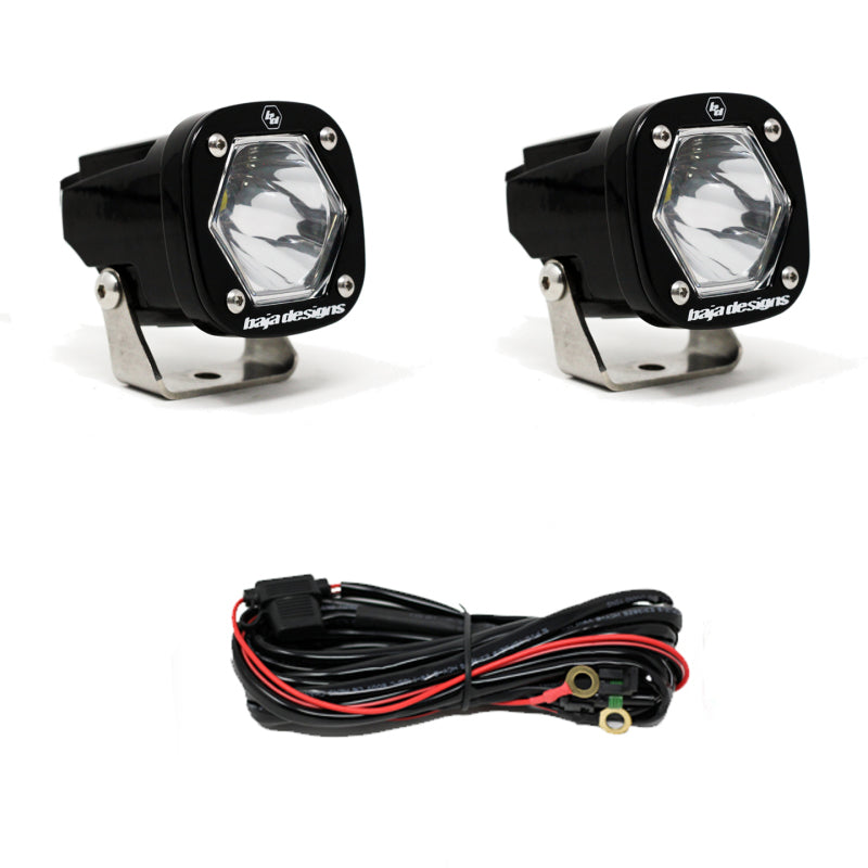 Baja Designs S1 Spot LED Light w/ Mounting Bracket Pair - Black Ops Auto Works