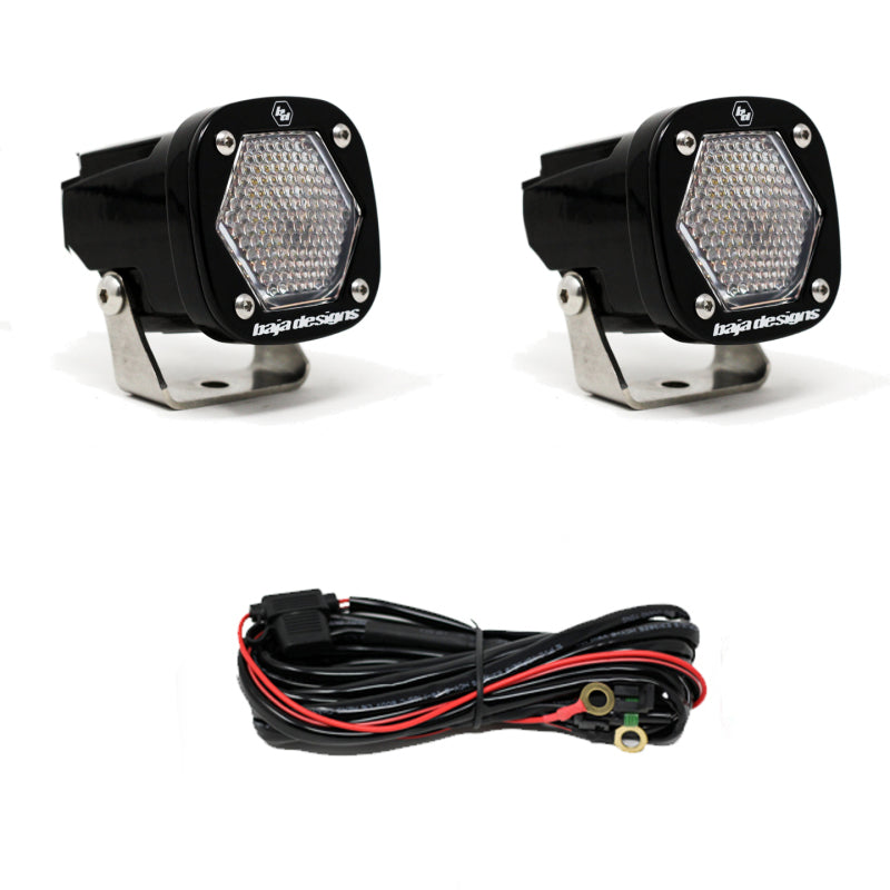 Baja Designs S1 Work/Scene LED Light w/ Mounting Bracket Pair - Black Ops Auto Works