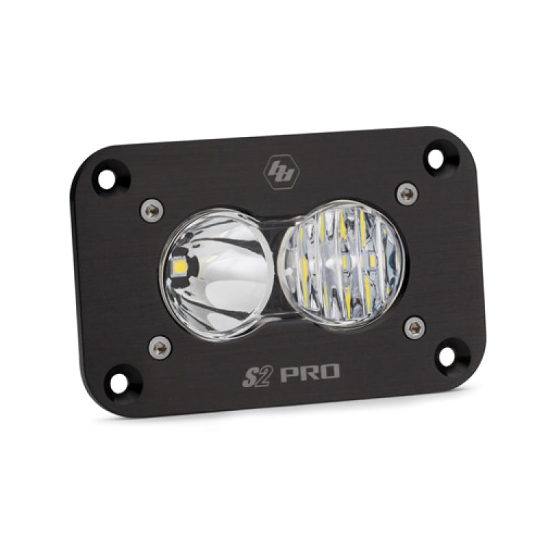 Baja Designs S2 Pro Flush Mount Driving Combo Pattern LED Work Light - Clear - Black Ops Auto Works