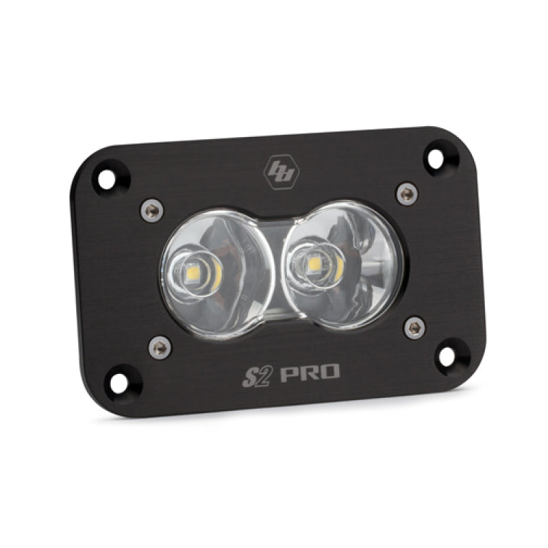 Baja Designs S2 Pro Work/Scene Pattern Flush Mount LED Work Light - Clear - Black Ops Auto Works