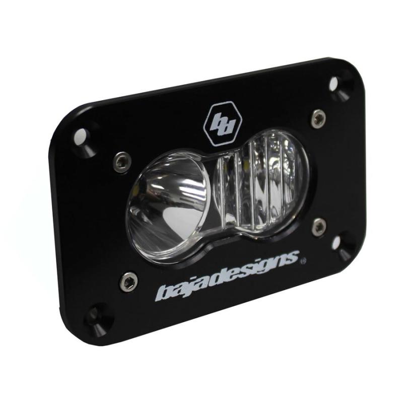 Baja Designs S2 Sport Flush Mount Driving Combo Pattern LED Work Light - Clear - Black Ops Auto Works