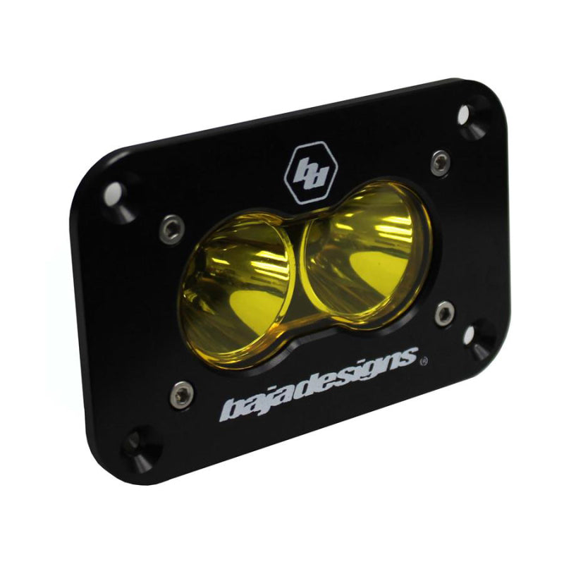 Baja Designs S2 Sport Flush Mount Work/Scene Pattern LED Work Light - Amber - Black Ops Auto Works