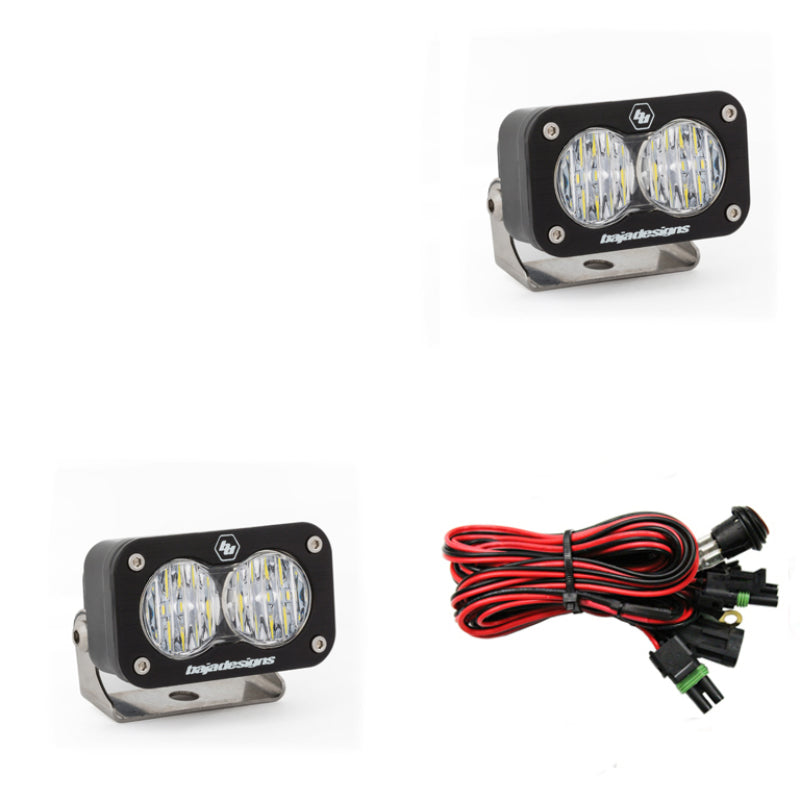 Baja Designs S2 Sport Wide Cornering Pattern Pair LED Work Light - Clear - Black Ops Auto Works