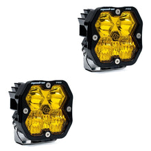 Load image into Gallery viewer, Baja Designs Squadron 2.0 Pro LED Driving/Combo light pair with Baja Amber lenses