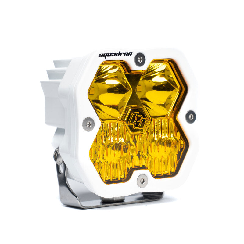 Baja Designs Squadron 2.0 Sport LED Driving/Combo light with Baja Amber lens and white housing