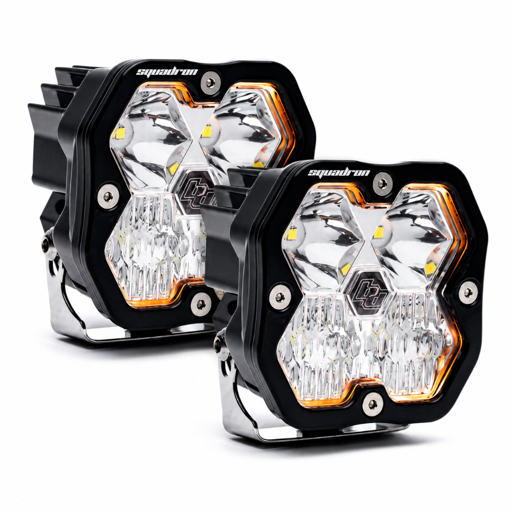 Baja Designs Squadron 2.0 Sport LED driving combo light pods pair 5578032NH