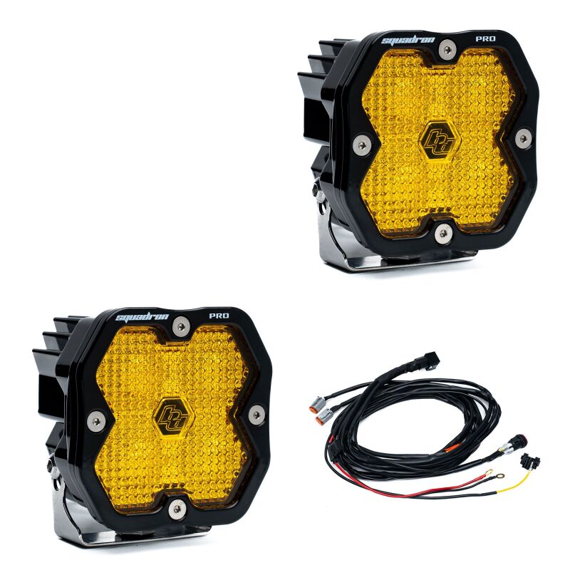 Baja Designs Baja Designs Squadron 2.0 Pro LED Work/Scene (Pair) - Baja Amber