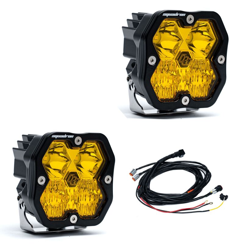 Baja Designs Baja Designs Squadron 2.0 Sport LED Driving/Combo (Pair) - Baja Amber