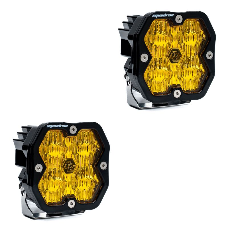 Baja Designs Baja Designs Squadron 2.0 Sport (Pair) LED Wide Cornering / No Harness - Baja Amber
