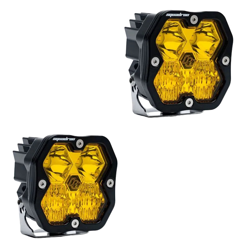 Baja Designs Squadron-R 2.0 Sport Baja Amber LED driving combo light pair